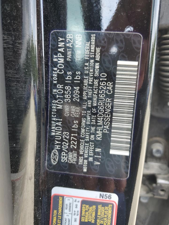 2024 Hyundai Elantra Sel VIN: KMHLM4DG6RU652610 Lot: 68758615