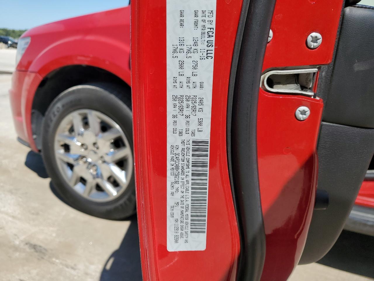 2017 Dodge Journey Se VIN: 3C4PDCAB8HT562182 Lot: 70555835