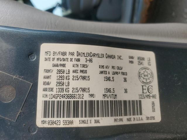 2006 DODGE GRAND CARAVAN SE  