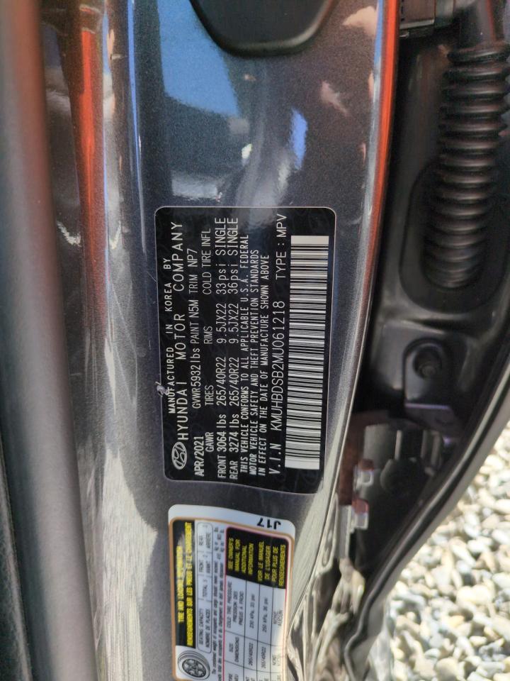 2021 Genesis Gv80 Base VIN: KMUHBDSB2MU061218 Lot: 69150445