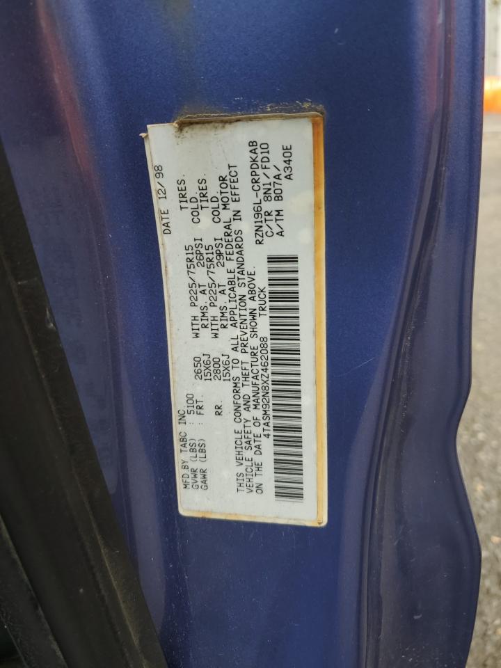 1999 Toyota Tacoma Xtracab Prerunner VIN: 4TASM92N8XZ462088 Lot: 67464205