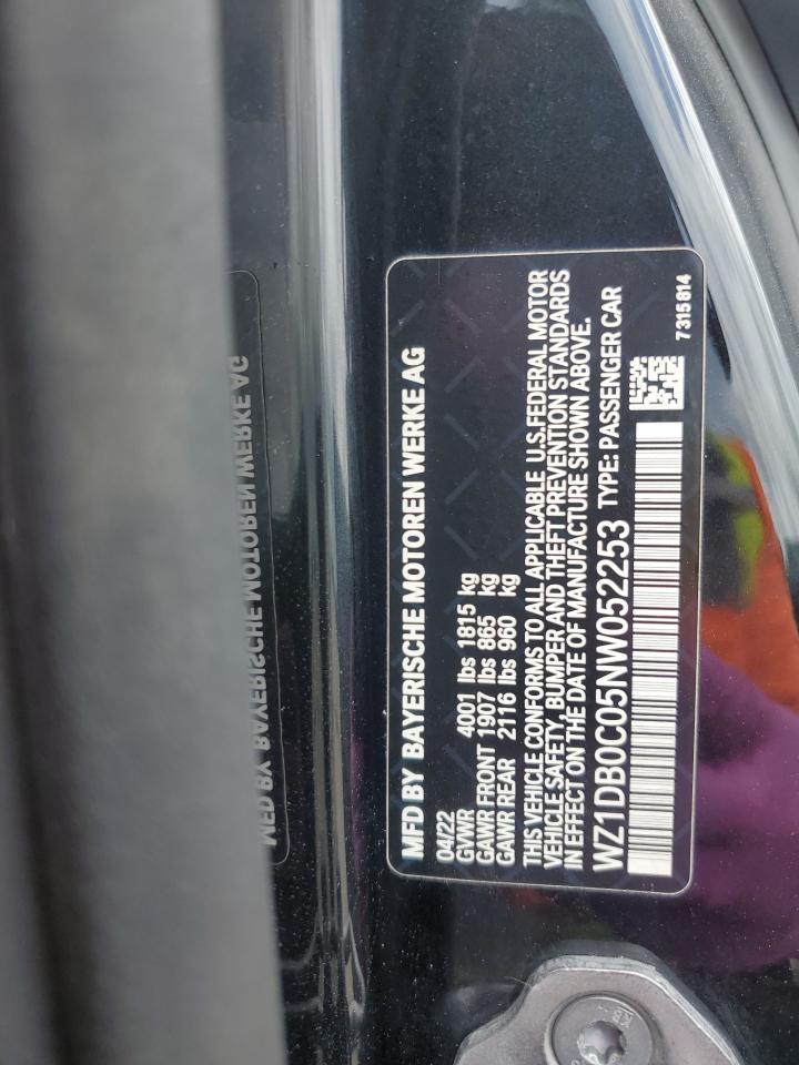 2022 Toyota Supra Base VIN: WZ1DB0C05NW052253 Lot: 70776365