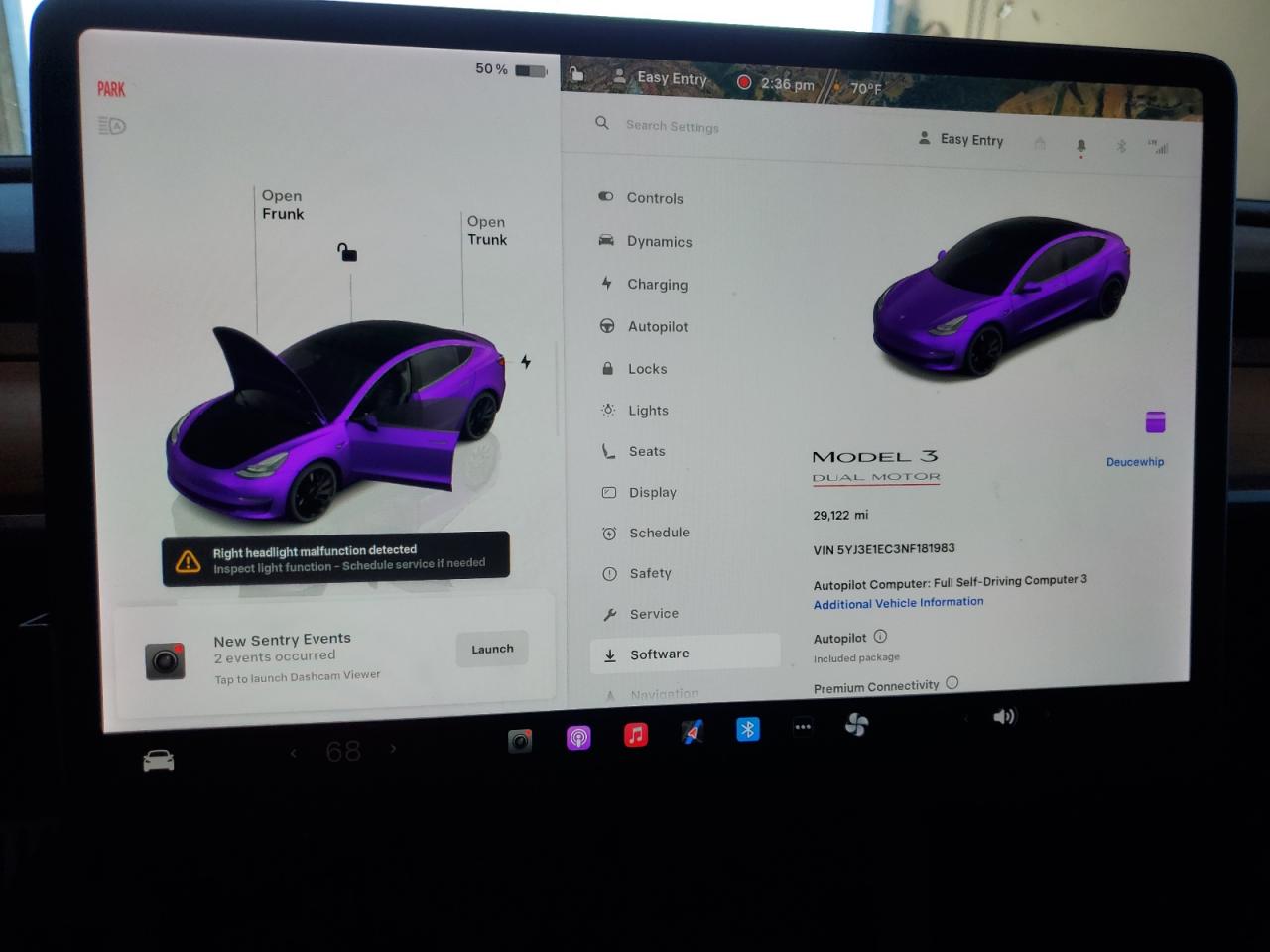 2022 Tesla Model 3 VIN: 5YJ3E1EC3NF181983 Lot: 69008665