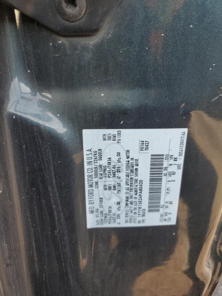 2004 Ford Ranger Super Cab VIN: 1FTYR15E24PA80420 Lot: 68976085