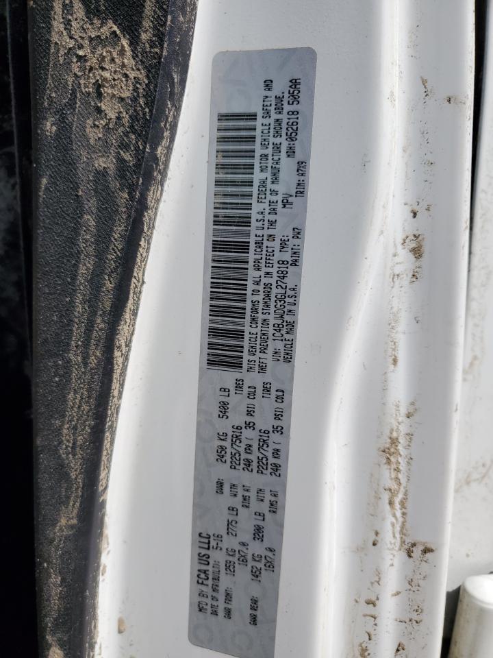 2016 Jeep Wrangler Unlimited Sport VIN: 1C4BJWDG3GL274818 Lot: 69634205