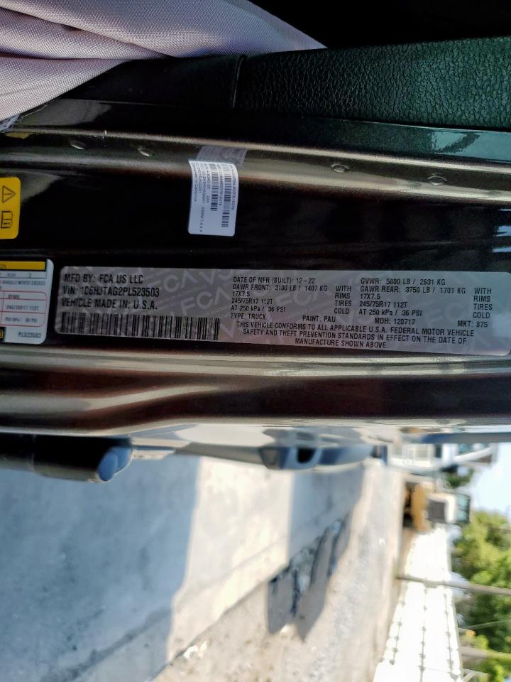 2023 Jeep Gladiator Sport VIN: 1C6HJTAG2PL523503 Lot: 69607365