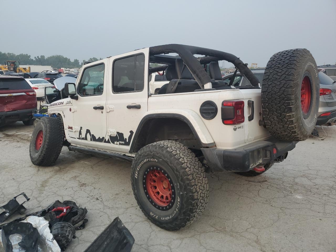 2021 Jeep Wrangler Unlimited Rubicon white null gas 1C4HJXFG6MW534099 photo #3