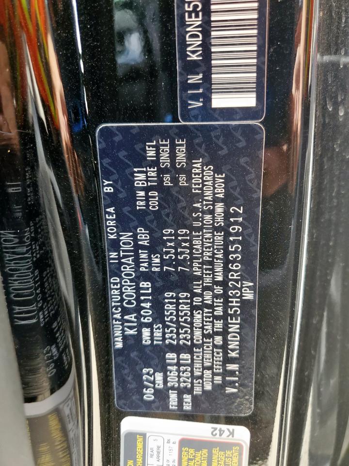 2024 Kia Carnival Sx VIN: KNDNE5H32R6351912 Lot: 69296475