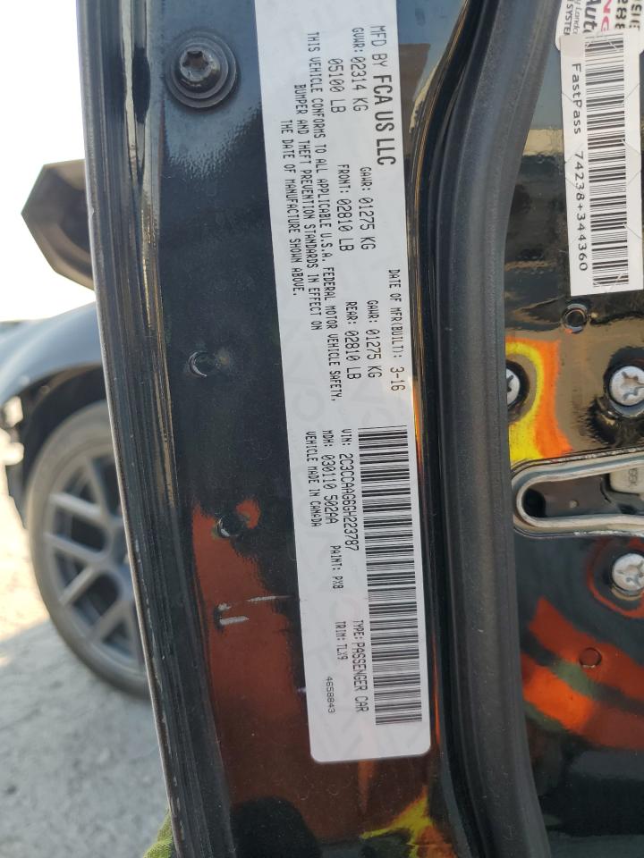 2016 Chrysler 300 Limited VIN: 2C3CCAAG6GH223787 Lot: 68380875