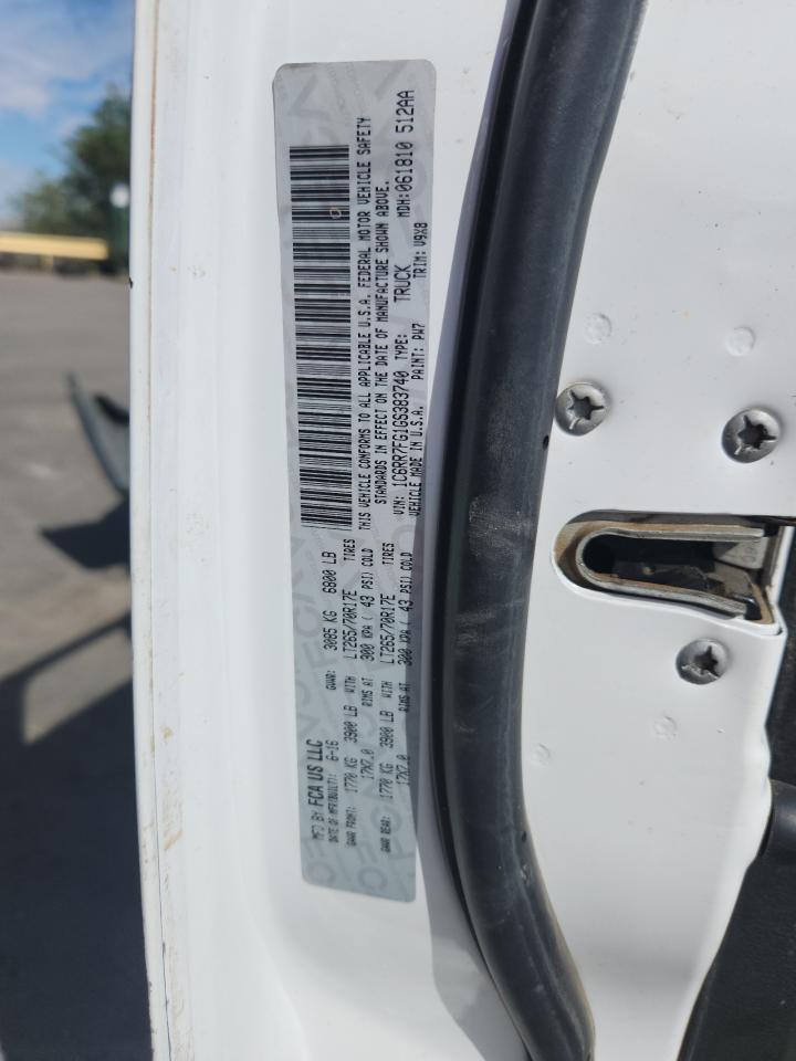 2016 Ram 1500 St VIN: 1C6RR7FG1GS383740 Lot: 70656985