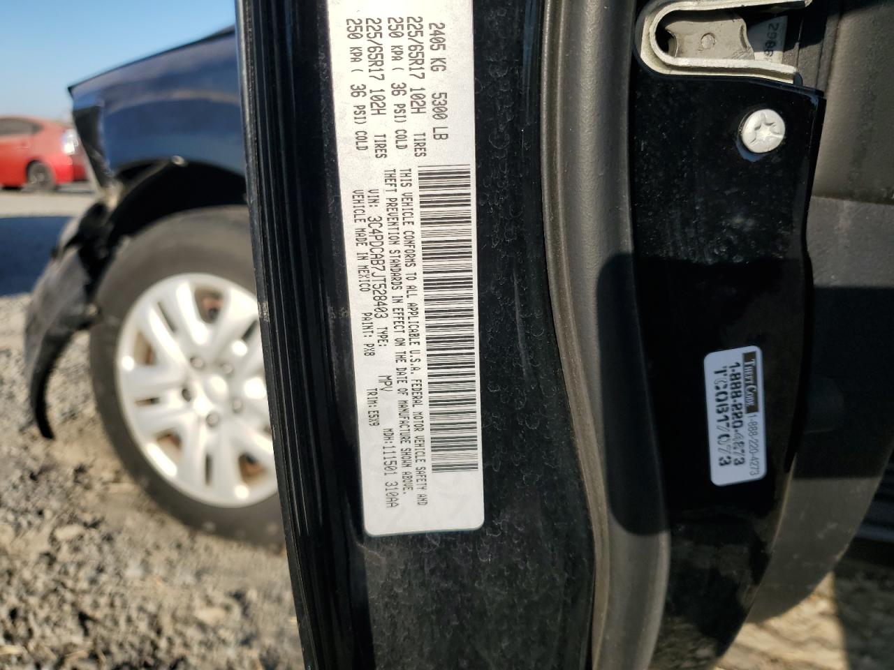 2018 Dodge Journey Se VIN: 3C4PDCAB7JT528403 Lot: 69846535