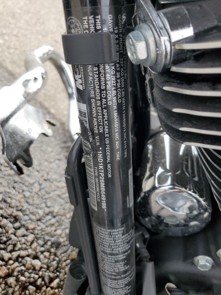 2021 Harley-Davidson Fltrxs VIN: 1HD1KTP26MB649186 Lot: 70707835