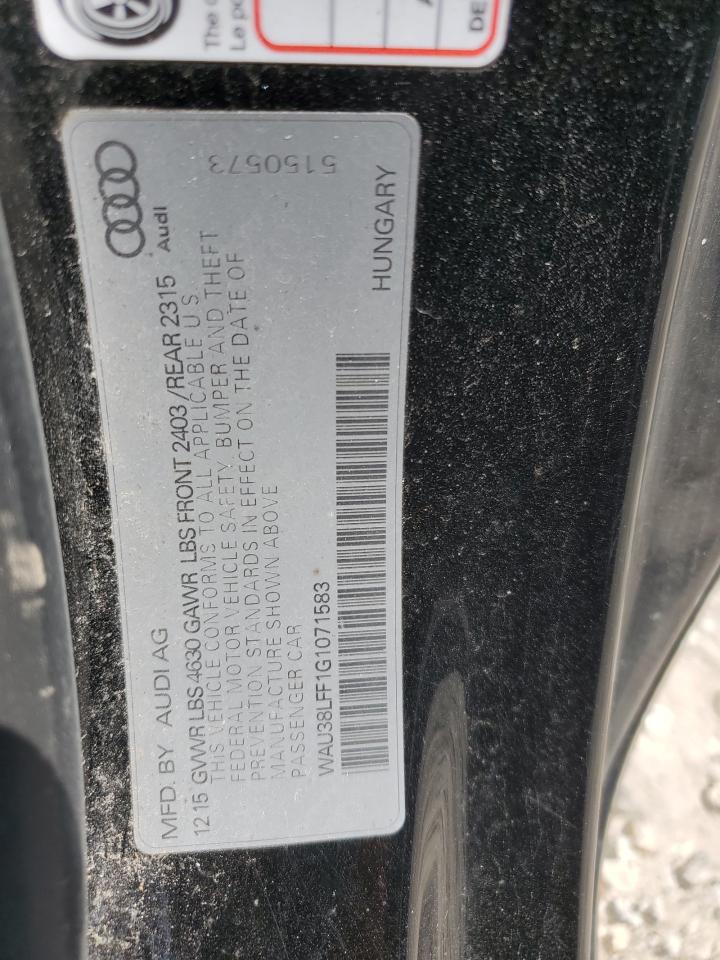 2016 Audi A3 Premium Plus VIN: WAU38LFF1G1071583 Lot: 68073305