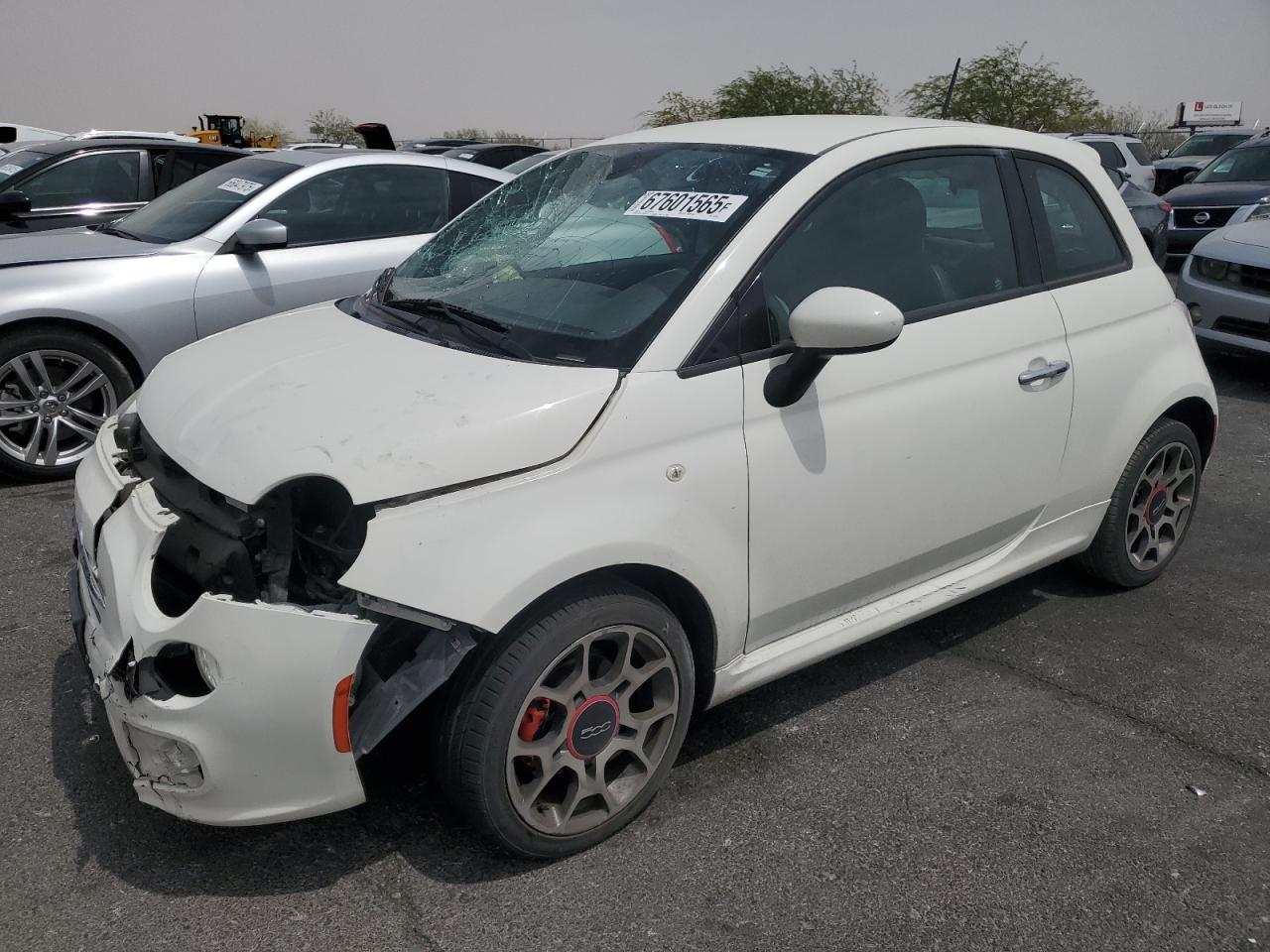 2015 Fiat 500 Sport white null gas 3C3CFFBRXFT647869 photo #1