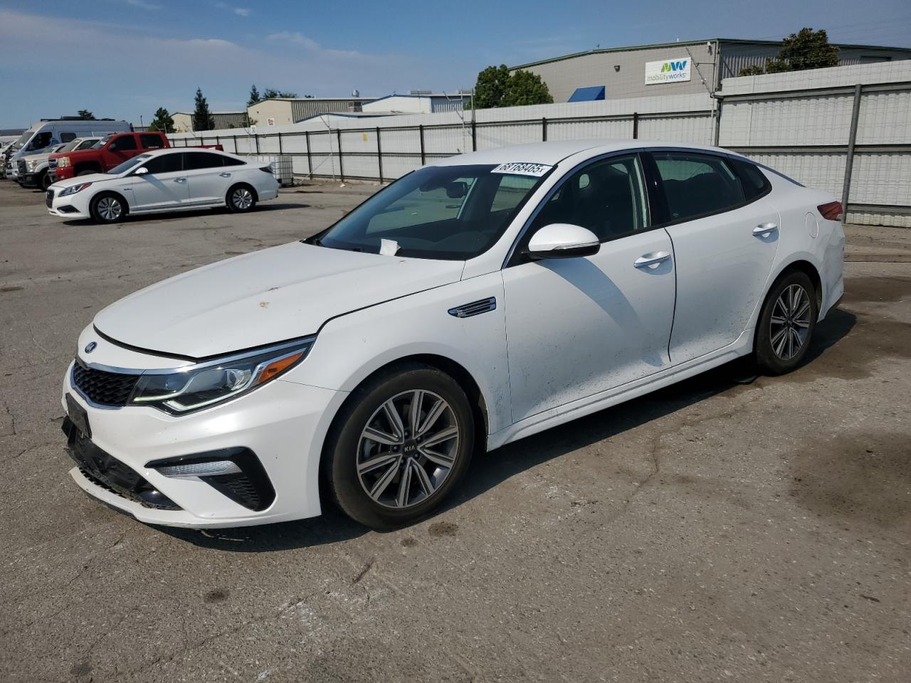 2019 Kia Optima Ex white null gas 5XXGU4L17KG367722 photo #1