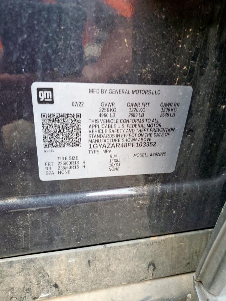 2023 Cadillac Xt4 Luxury VIN: 1GYAZAR48PF103352 Lot: 69736635