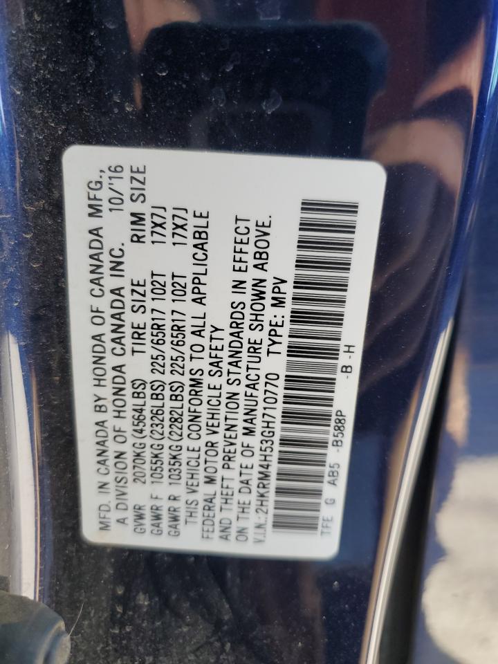 2016 Honda Cr-V Ex VIN: 2HKRM4H53GH710770 Lot: 67714275