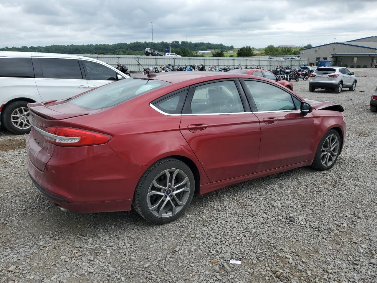 2017 Ford Fusion Se brown null gas 3FA6P0H77HR176763 photo #4