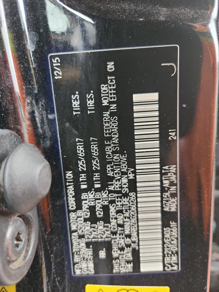 2016 Lexus Nx 200T Base VIN: JTJBARBZ8G2060268 Lot: 69566295