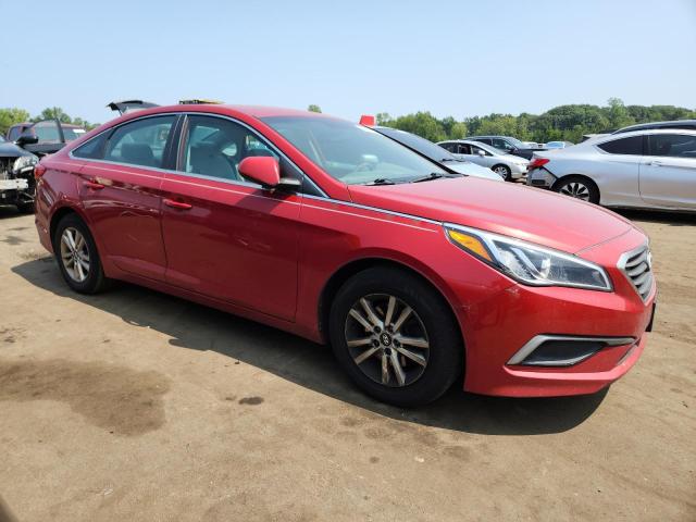  HYUNDAI SONATA 2017 Czerwony