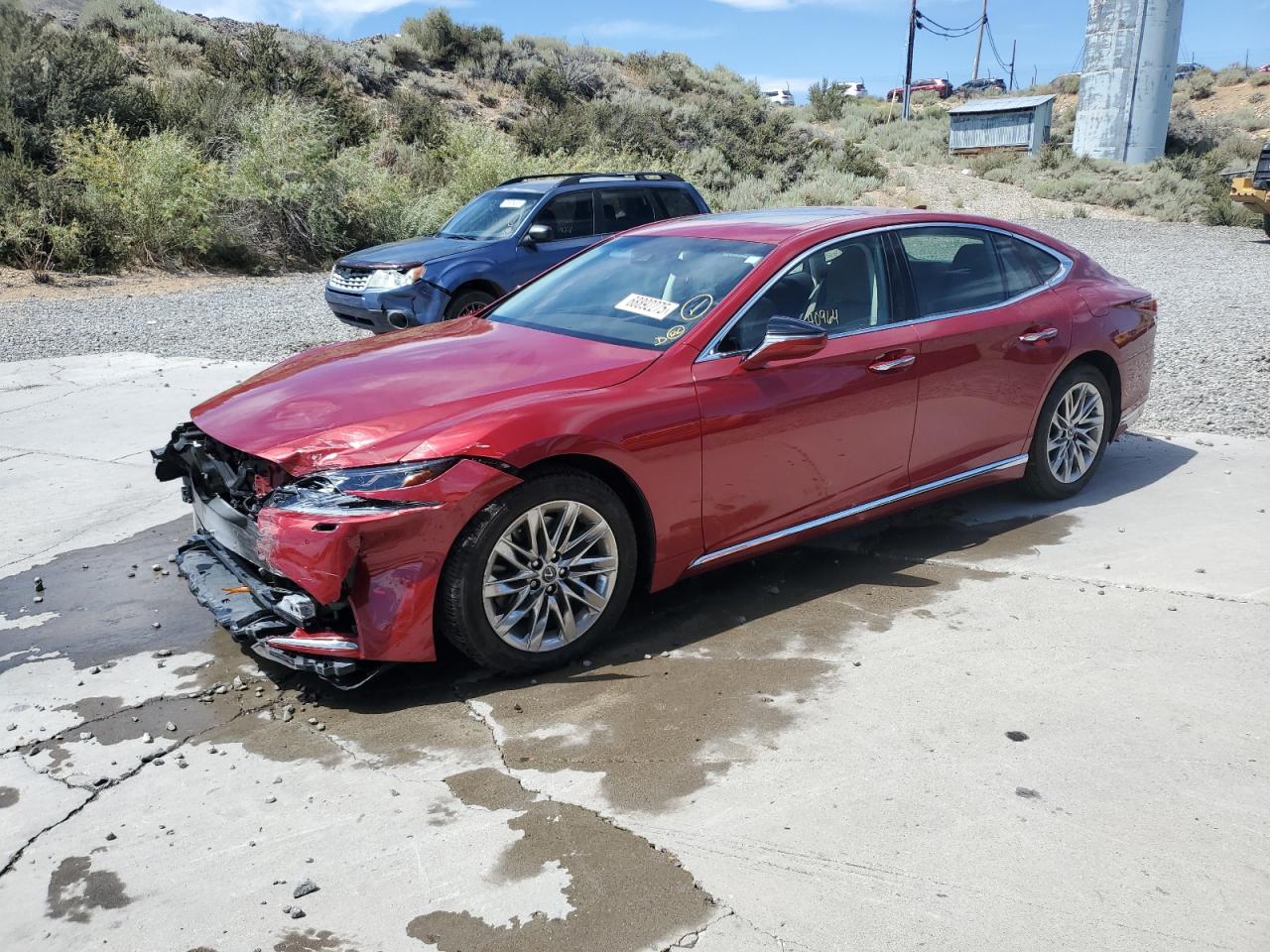 2018 Lexus Ls 500 Base red null gas JTHC51FF5J5003172 photo #1