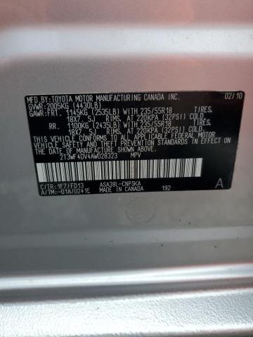 2010 TOYOTA RAV4 SPORT  