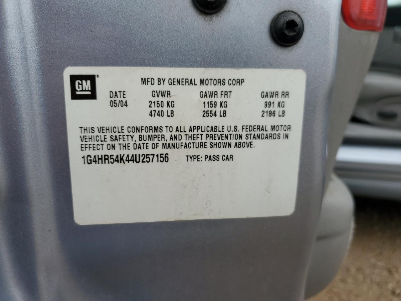 2004 Buick Lesabre Limited VIN: 1G4HR54K44U257156 Lot: 70276425