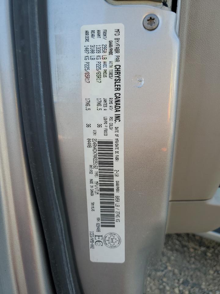 2010 Dodge Grand Caravan Se VIN: 2D4RN4DX7AR225162 Lot: 70990635