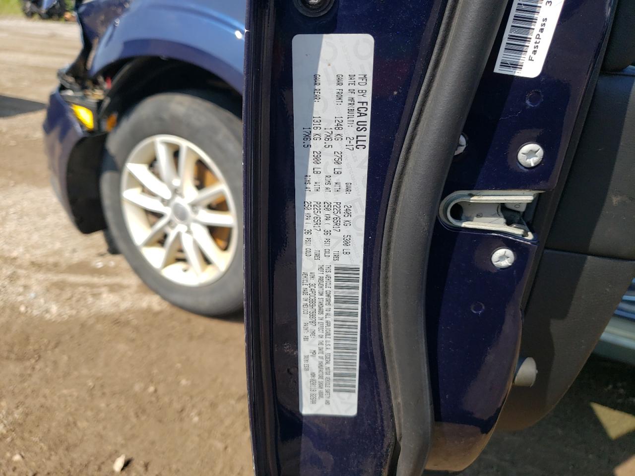 2017 Dodge Journey Sxt VIN: 3C4PDCBB9HT599787 Lot: 67309445