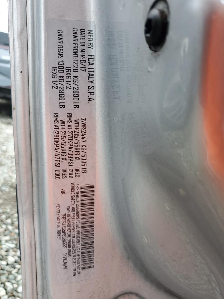 2017 Ram Promaster City VIN: ZFBERFAB5H6G91555 Lot: 70918825