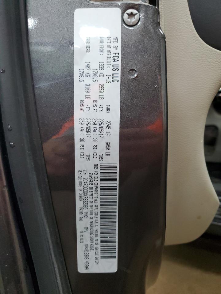 2019 Dodge Grand Caravan Sxt VIN: 2C4RDGCGXKR632395 Lot: 67196815