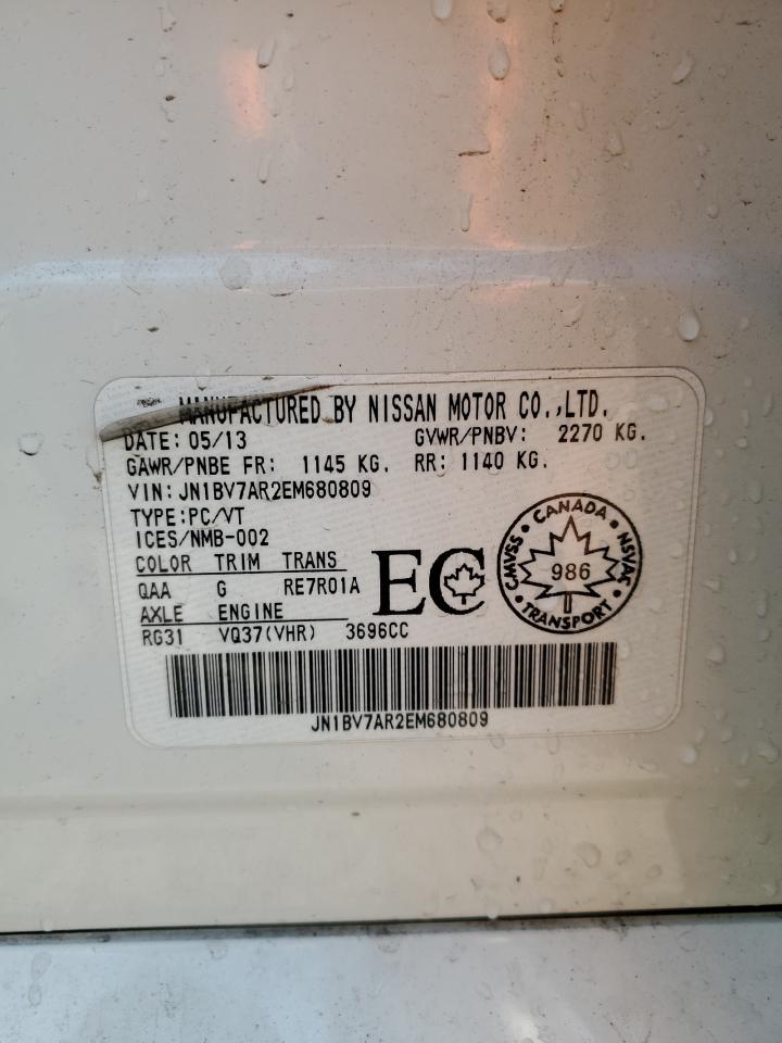 2014 Infiniti Q50 Base VIN: JN1BV7AR2EM680809 Lot: 70569955