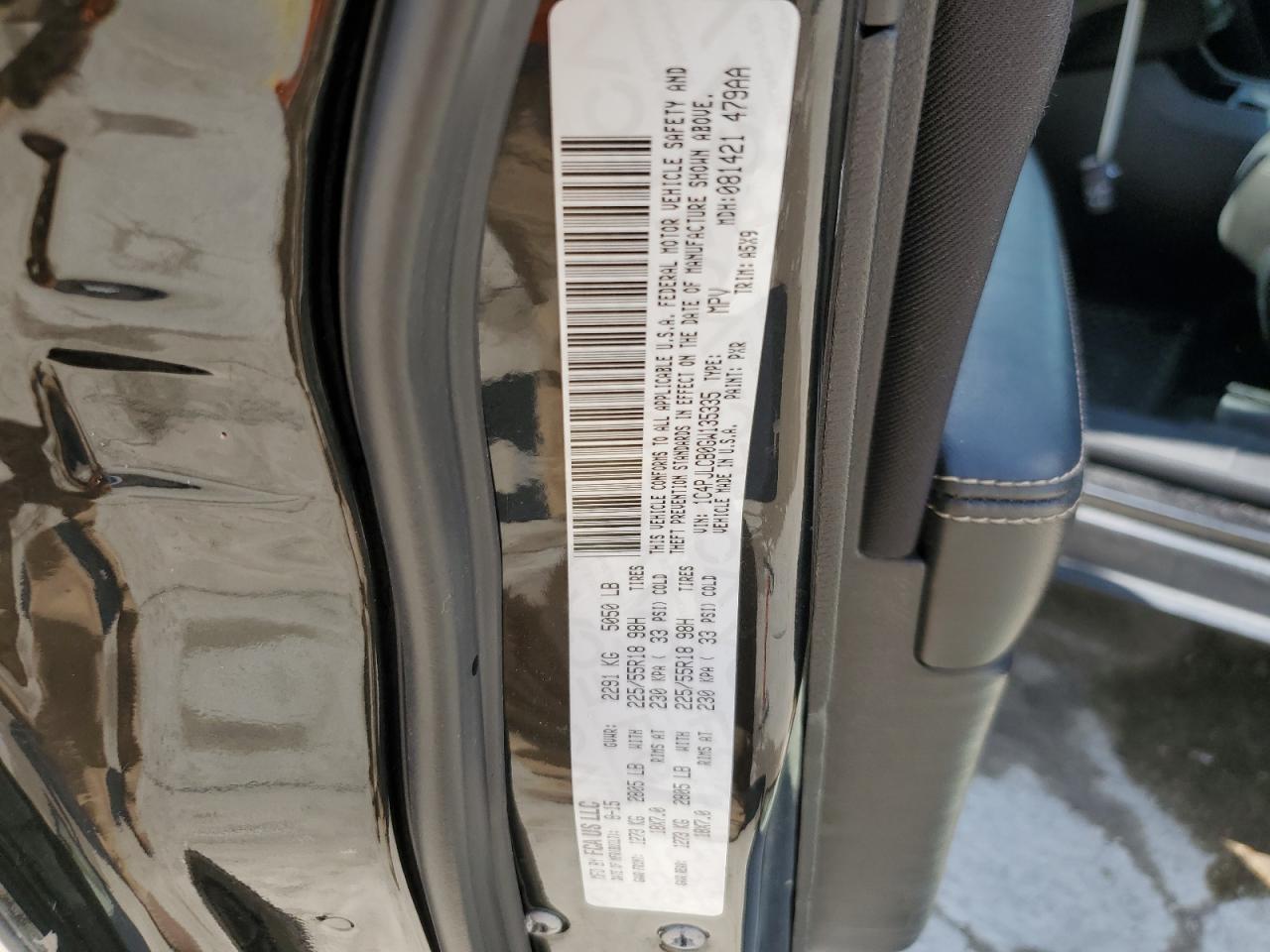 2016 Jeep Cherokee Latitude VIN: 1C4PJLCB0GW135335 Lot: 67112205