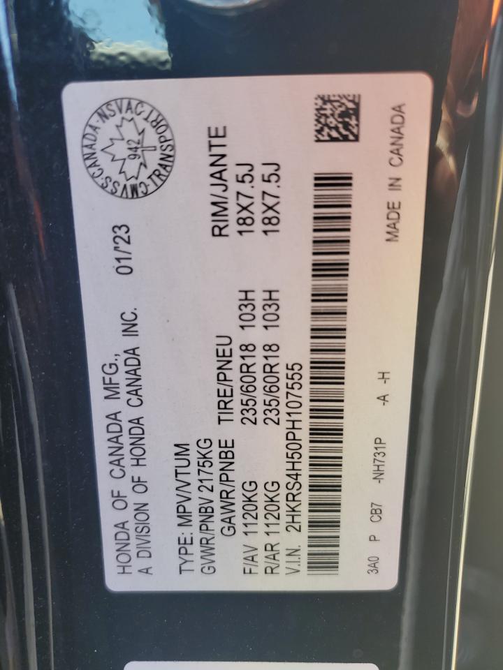 2023 Honda Cr-V Sport VIN: 2HKRS4H50PH107555 Lot: 68720165