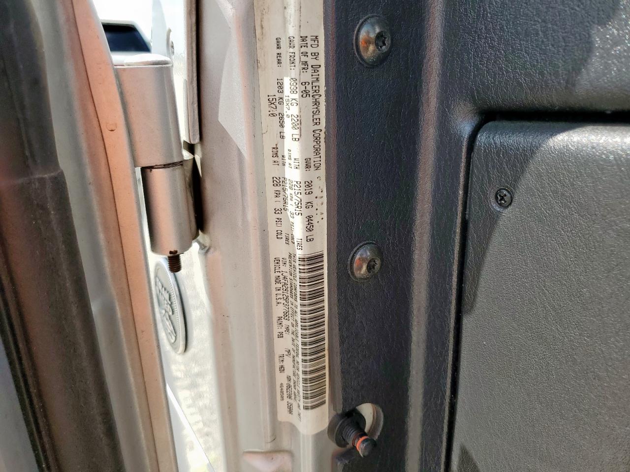 2005 Jeep Wrangler / Tj Se VIN: 1J4FA29125P377663 Lot: 70550425