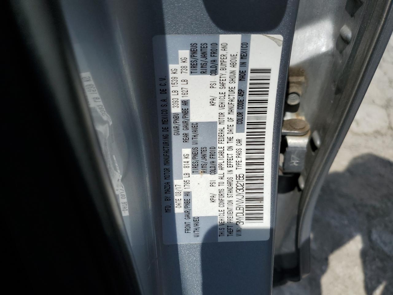 2018 Toyota Yaris Ia VIN: 3MYDLBYVXJY302165 Lot: 66983655