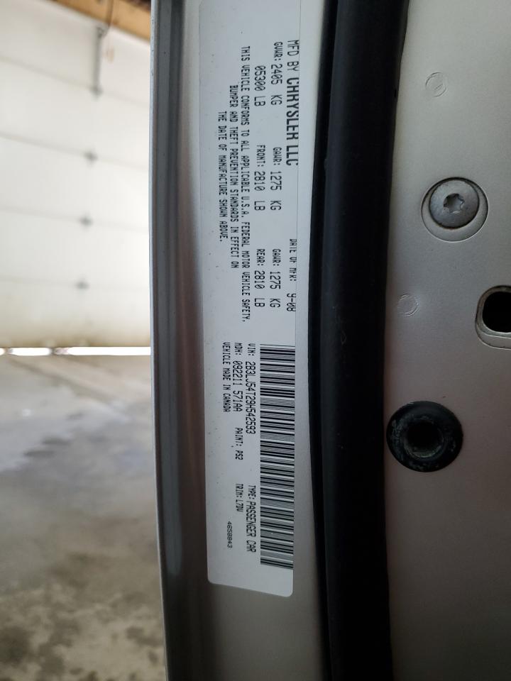 2009 Dodge Challenger R/T VIN: 2B3LJ54T29H542593 Lot: 68712945