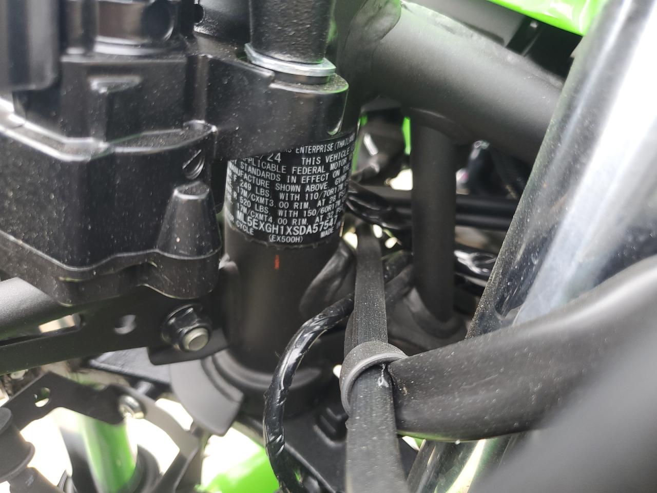 2025 Kawasaki Ex500 H VIN: ML5EXGH1XSDA57547 Lot: 70196785