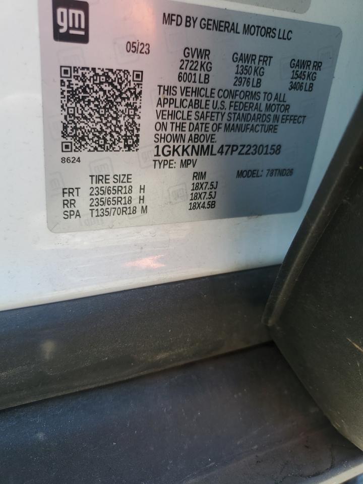 2023 GMC Acadia Slt VIN: 1GKKNML47PZ230158 Lot: 69119085