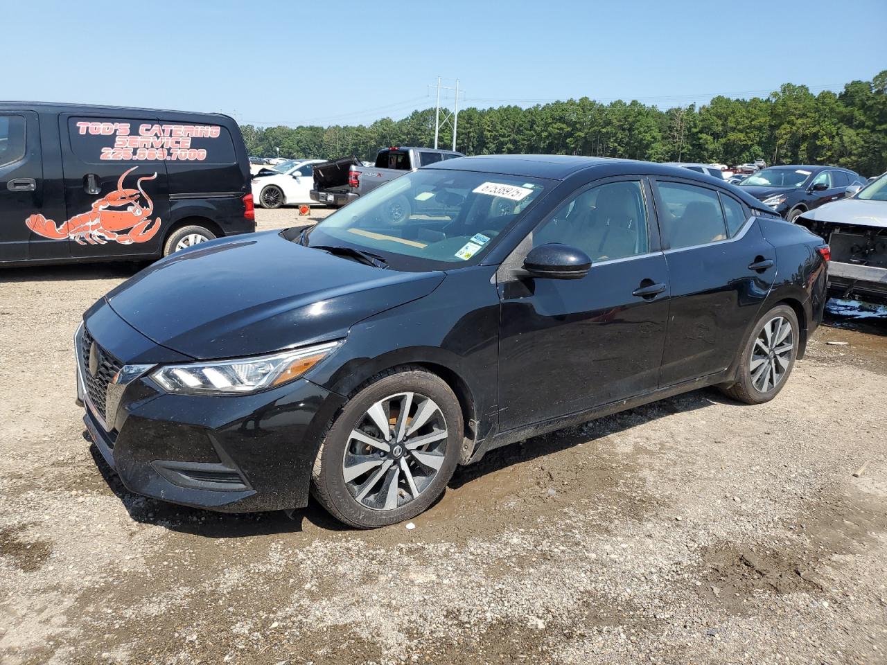 2022 Nissan Sentra Sv black null gas 3N1AB8CV7NY302180 photo #1