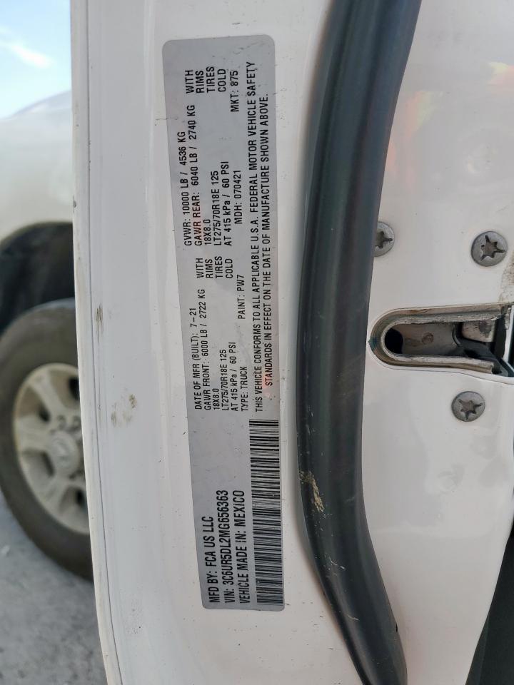 2021 Ram 2500 Big Horn VIN: 3C6UR5DL2MG656363 Lot: 67534185