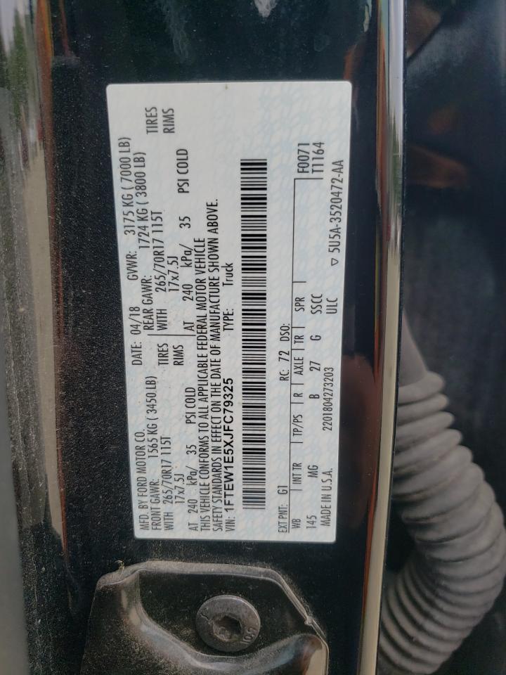 1FTEW1E5XJFC79325 2018 Ford F150 Supercrew