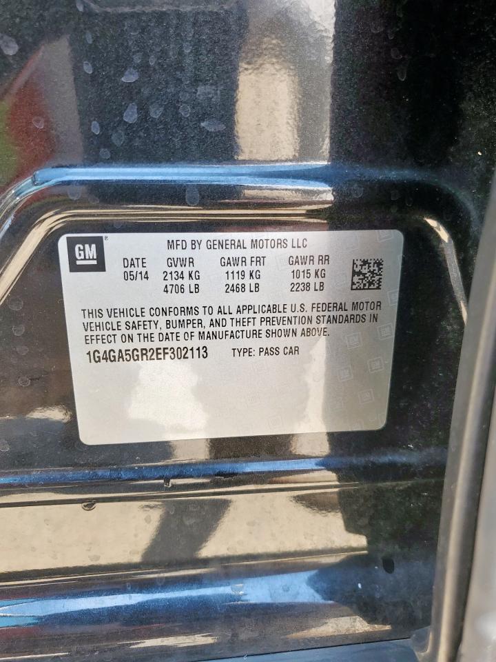 2014 Buick Lacrosse VIN: 1G4GA5GR2EF302113 Lot: 67792915