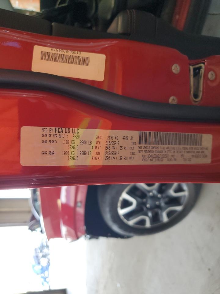 2020 Jeep Compass Trailhawk VIN: 3C4NJDDB2LT221581 Lot: 69004535