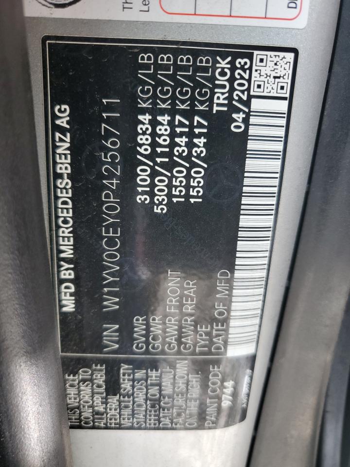 2023 Mercedes-Benz Metris VIN: W1YV0CEY0P4256711 Lot: 69081555