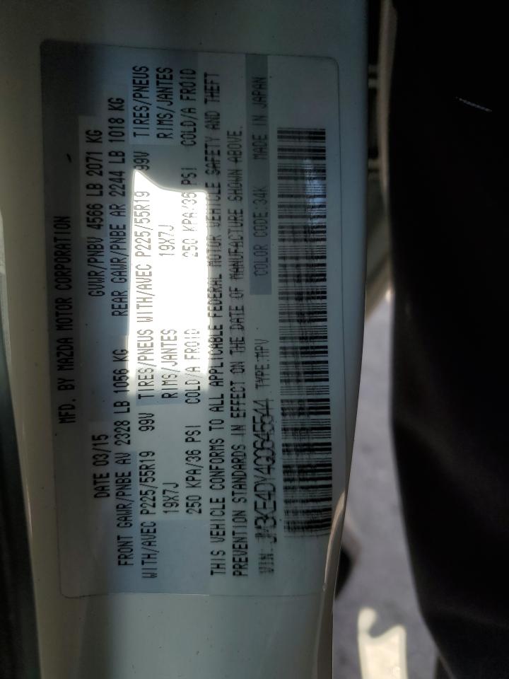 2016 Mazda Cx-5 Gt VIN: JM3KE4DY4G0645544 Lot: 70544825