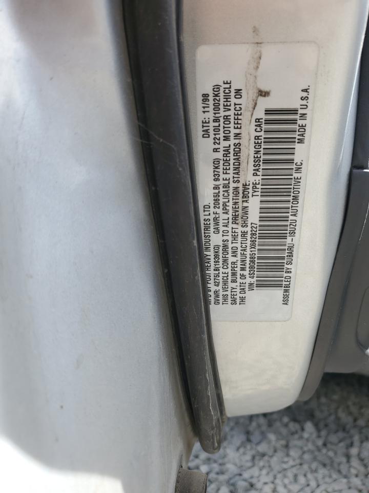 1999 Subaru Legacy Outback VIN: 4S3BG6851X6628227 Lot: 68789185