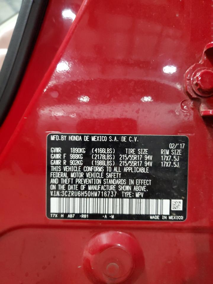 2017 Honda Hr-V Ex VIN: 3CZRU6H50HM716737 Lot: 70636805