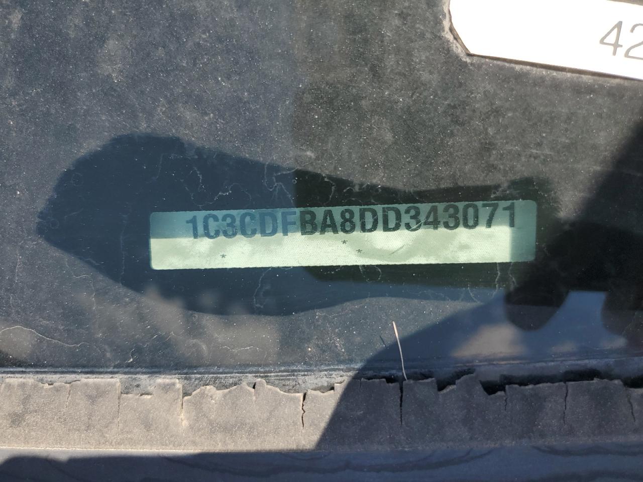 2013 Dodge Dart Sxt VIN: 1C3CDFBA8DD343071 Lot: 86599434