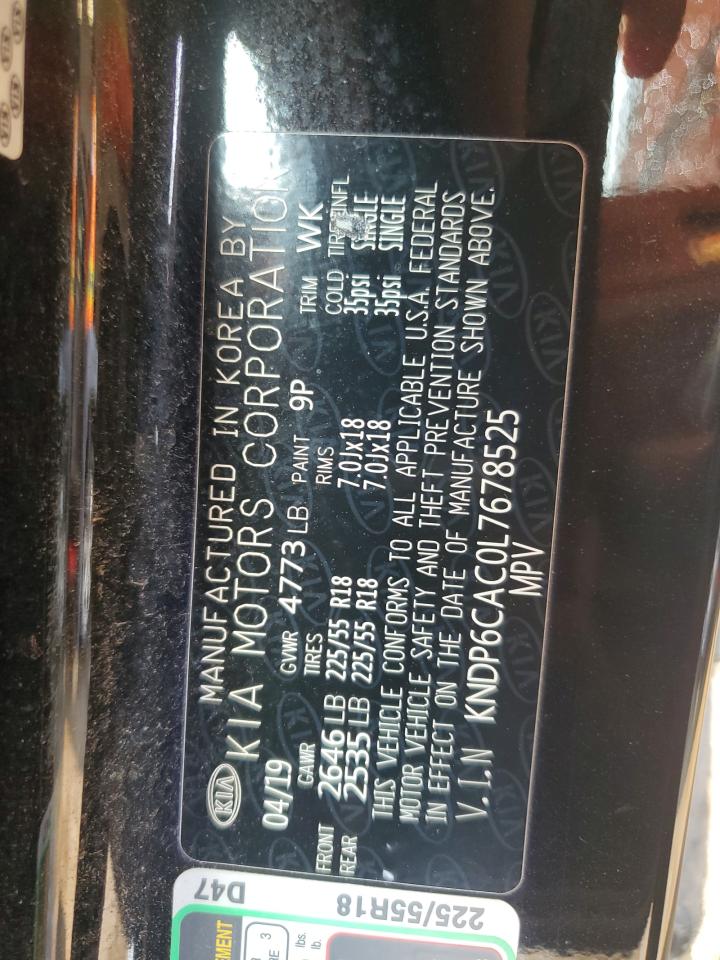 2020 Kia Sportage S VIN: KNDP6CAC0L7678525 Lot: 67604205